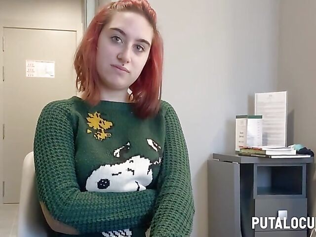 Torbe's fuck date with Spanish big tits redhead Itziar