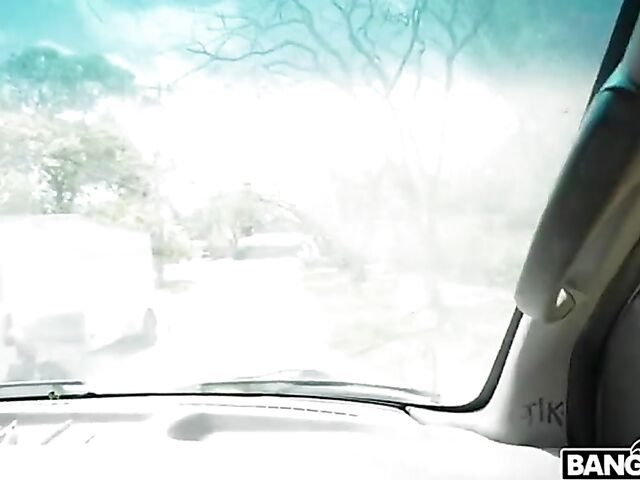 Easy Demi Diveena's van fuck adventure in Miami