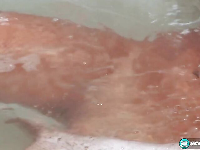 Kitten Sexton - Shaved pussy girl bathtub masturbation