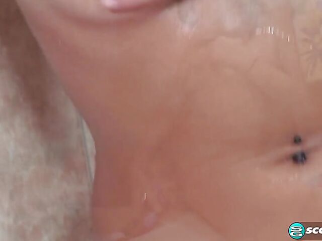 Kitten Sexton - Shaved pussy girl bathtub masturbation