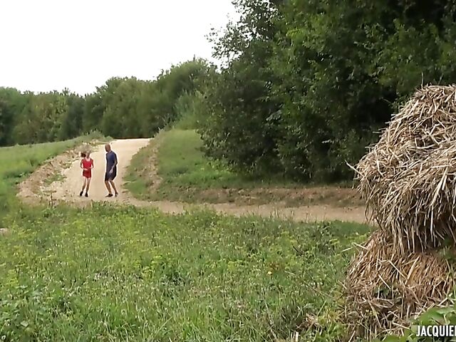 Vanessa  - Sluitty and skinny outdoor workout with  hard dick in her twat