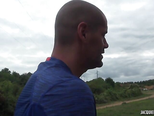 Vanessa  - Sluitty and skinny outdoor workout with  hard dick in her twat