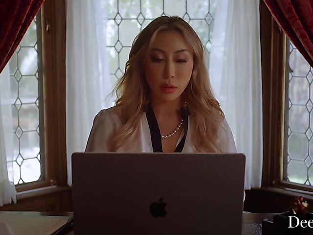 Black on asian interracial DP with hot Chinese babe Nicole Doshi