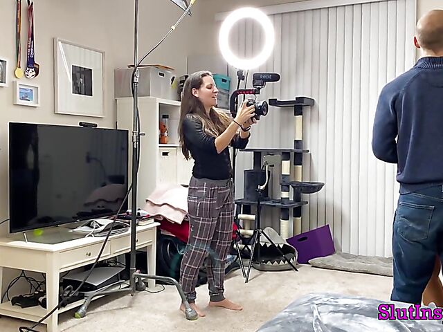 Porn backstage with blonde MILF Sophia West