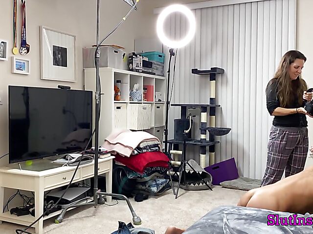 Porn backstage with blonde MILF Sophia West