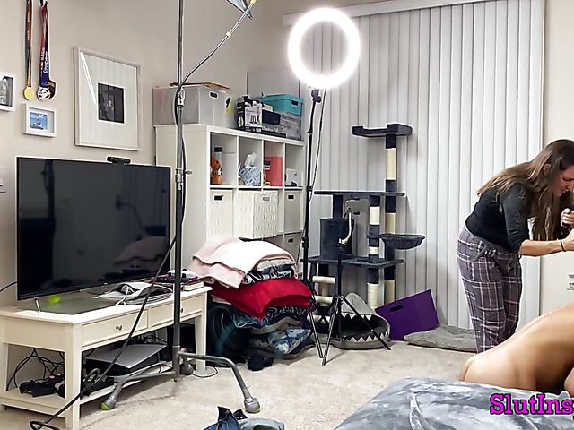 Porn backstage with blonde MILF Sophia West