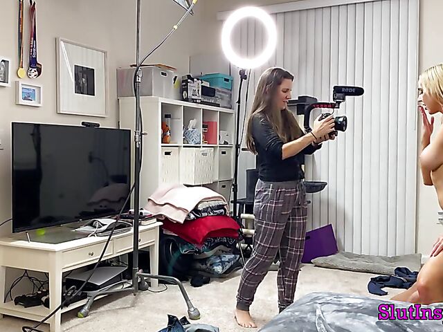 Porn backstage with blonde MILF Sophia West