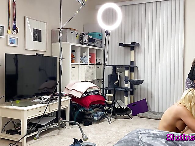 Porn backstage with blonde MILF Sophia West