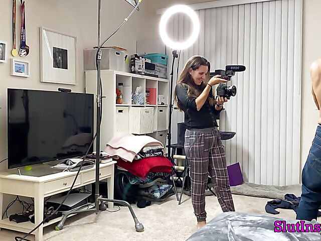 Porn backstage with blonde MILF Sophia West