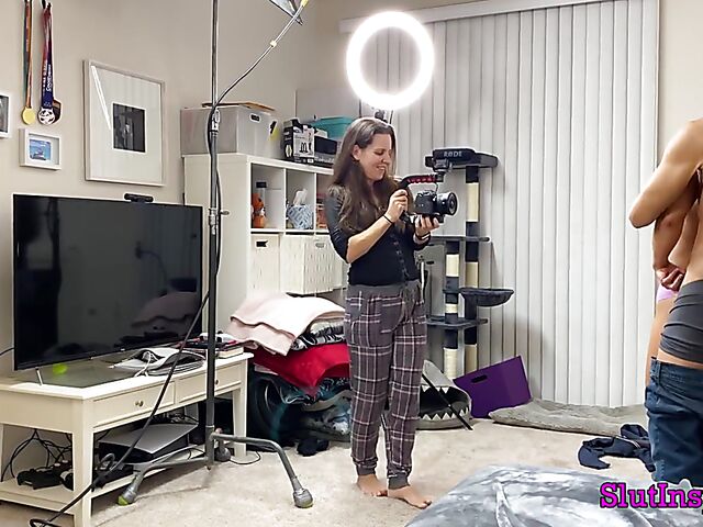 Porn backstage with blonde MILF Sophia West