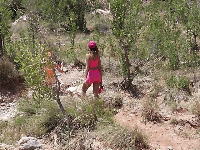 Three girls one guy with naughty hikers Madi Collins, Kimora Quin and Chloe Surreal