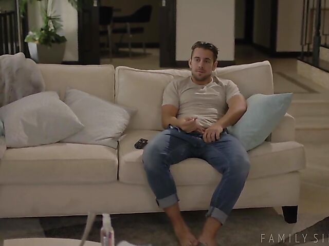 Getting caught by extremely helpful big tits redhead mom Lauren Phillips