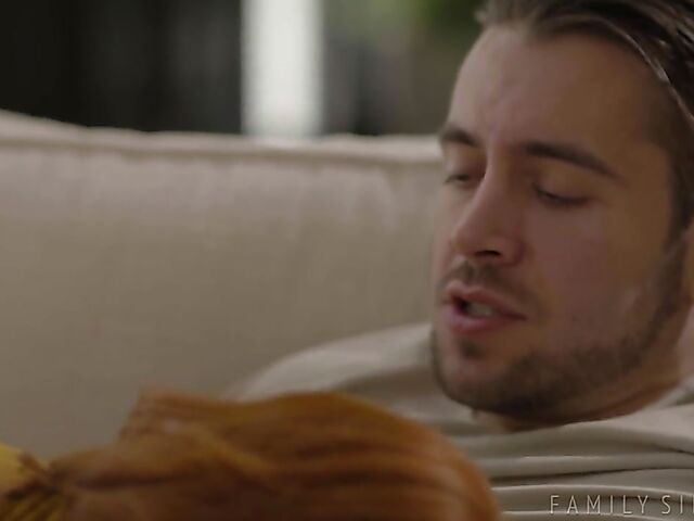 Getting caught by extremely helpful big tits redhead mom Lauren Phillips