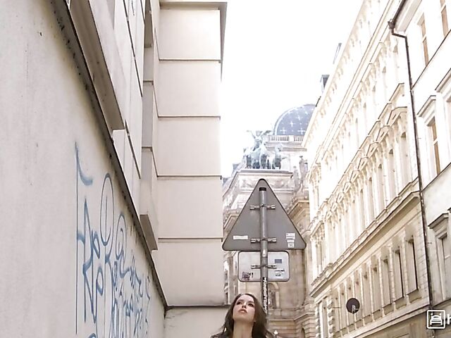 Standing anal from behind with stuck sexy girl Eden Ivy