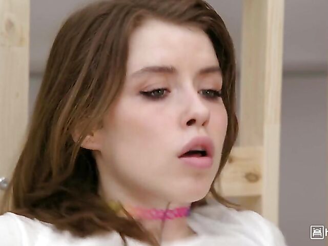 Standing anal from behind with stuck sexy girl Eden Ivy