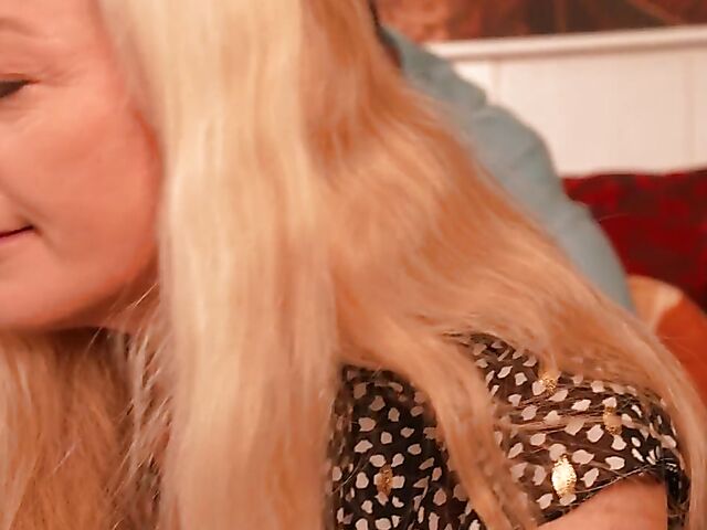 Blonde mature interracial fuck with her best friend's son