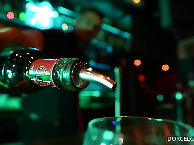 Lingerie and stockings threesome in the dark with gorgeous Clara Mia and Tiffany Leiddi