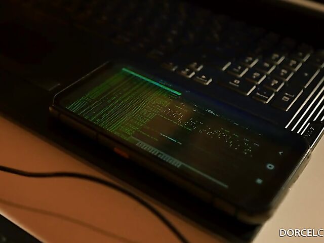 Lingerie and stockings threesome in the dark with gorgeous Clara Mia and Tiffany Leiddi