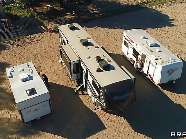 Trailer park interracial foursome with Hazel Moore and Ebony Mystique