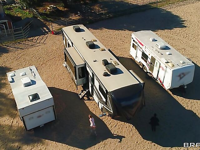 Trailer park interracial foursome with Hazel Moore and Ebony Mystique