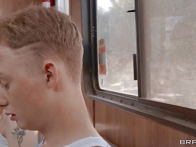 Trailer park interracial foursome with Hazel Moore and Ebony Mystique