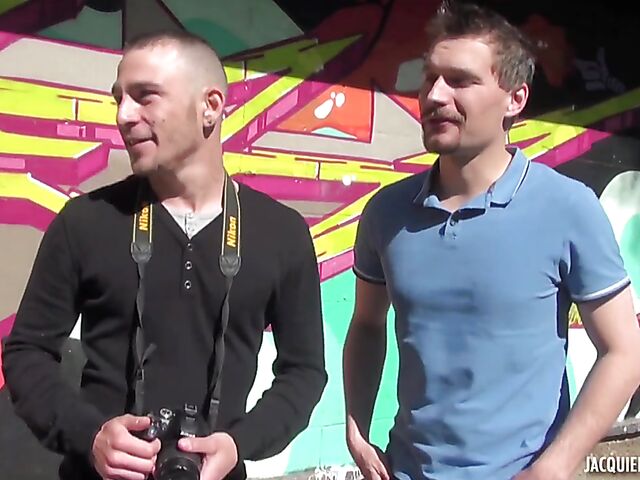 French outdoor threesome by the lake with Carla Rosa