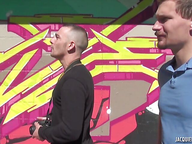 French outdoor threesome by the lake with Carla Rosa