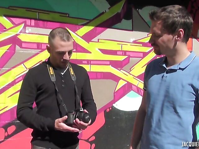 French outdoor threesome by the lake with Carla Rosa