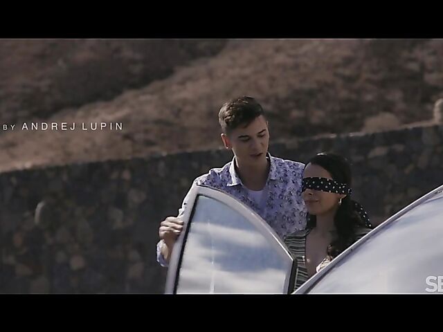 Blindfolded surprise and sensual sex with Jessy Jey