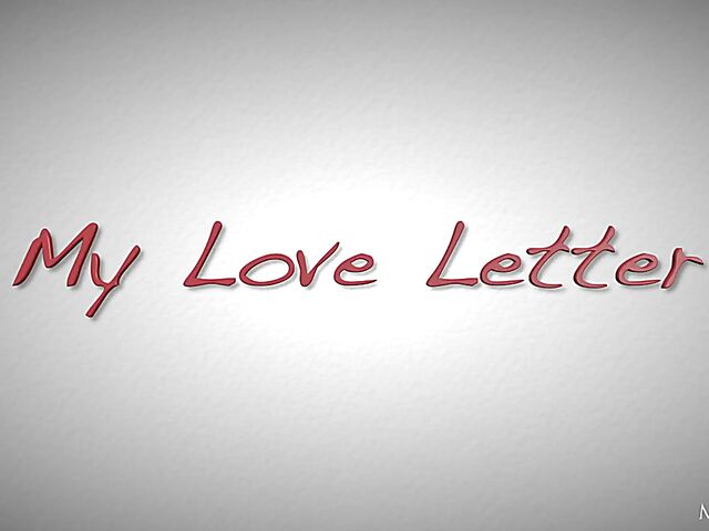 Anie Darling - Skinny solo girl masturbating while reading her love letter