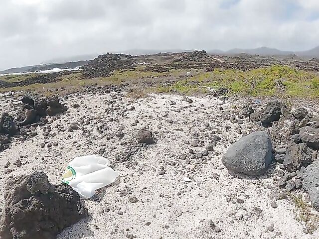 Miriam and Jorge's POV outdoor big tits fuck video