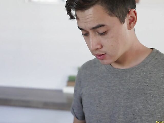 Busty latina MILF Demi Nova fucking her young stepson