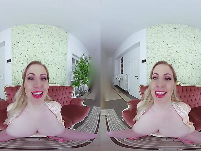 Gerogie Lyall - VR 3D Euro MILF jerk off instructions