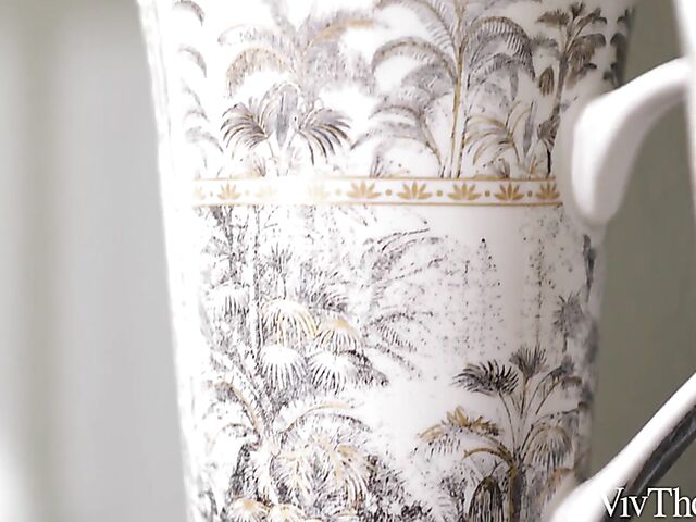 Lesbian kitchen loving with Lucie Flores and Sarah Cute