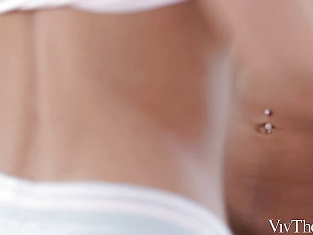 Lesbian kitchen loving with Lucie Flores and Sarah Cute