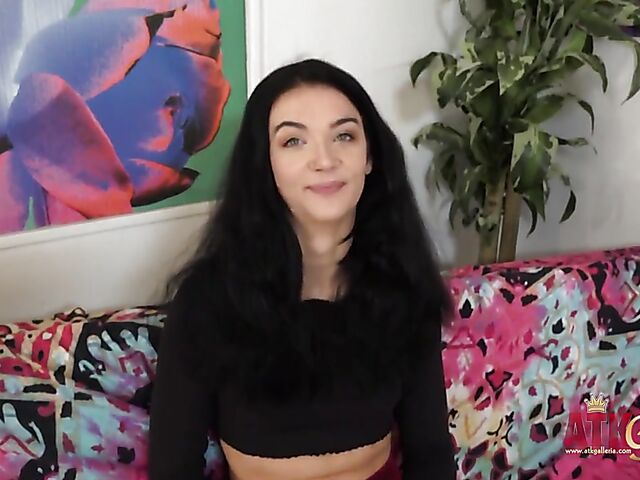 Naked interview with small tits brunette Rose Winters