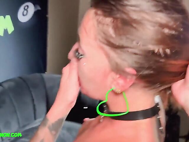 Big tits rough fuck and deepthroat with Anna Chambers