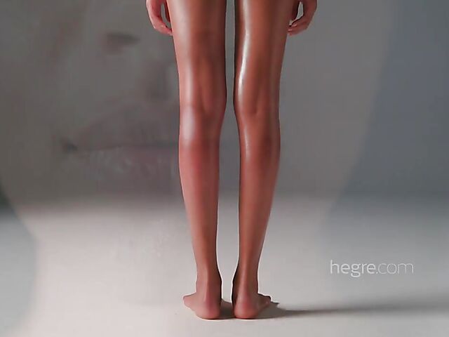 Erotic nude art solo with curly hair beauty Teti