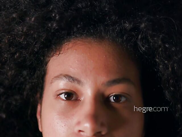 Erotic nude art solo with curly hair beauty Teti