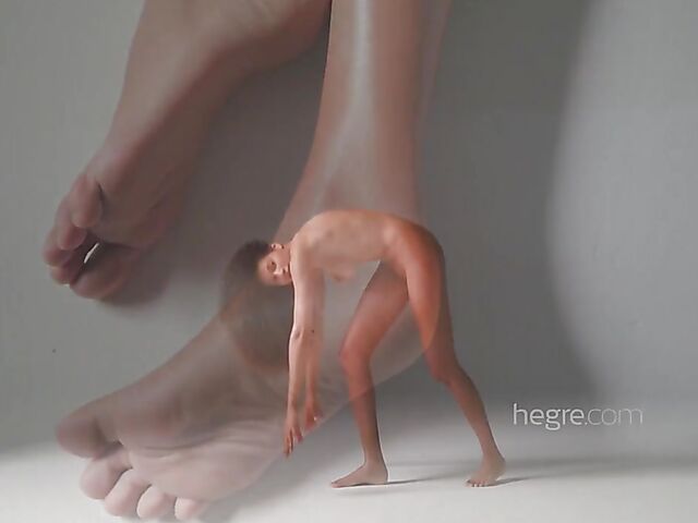 Erotic nude art solo with curly hair beauty Teti