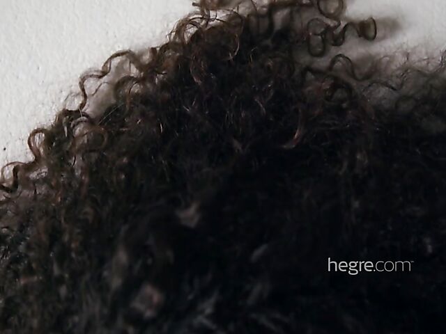 Erotic nude art solo with curly hair beauty Teti