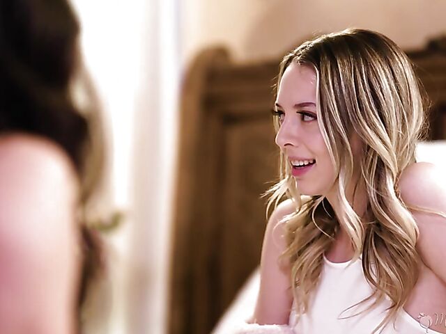 MIlf and teens lesbian foursome with Sarah Vandella, Lily Larimar, Athena Faris, and Maddy May