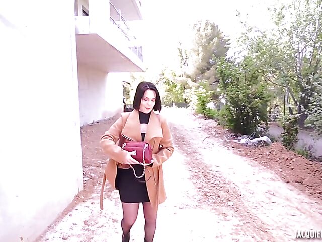 French stockings sex with dark-haired veterinary assistant Lydie