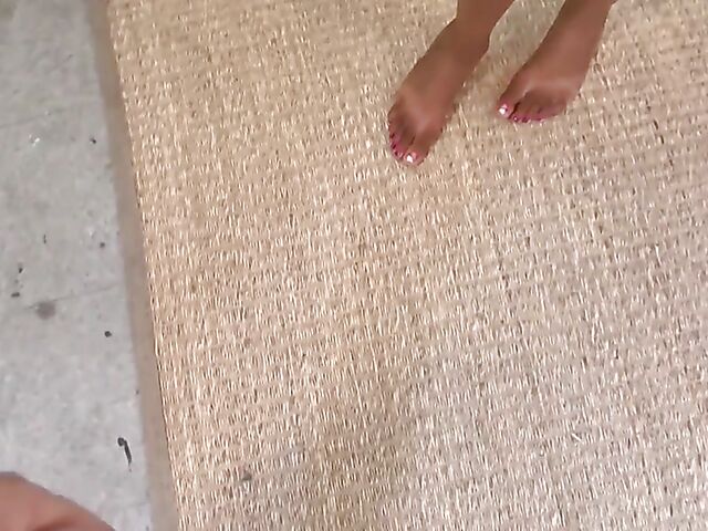 Ebony cheerleader eating and fucking an asian cock