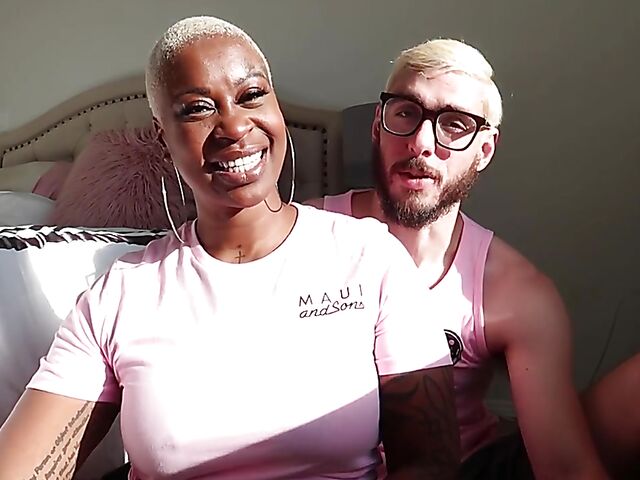 Luca and Veronika are an interracial couple on fire