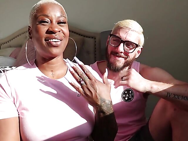 Luca and Veronika are an interracial couple on fire