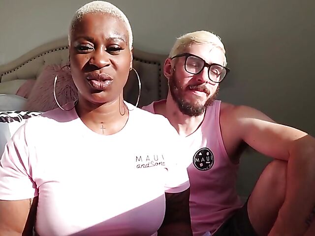 Luca and Veronika are an interracial couple on fire