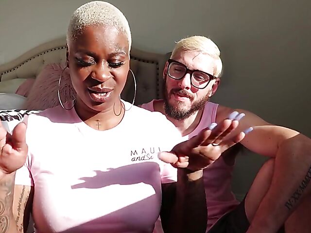 Luca and Veronika are an interracial couple on fire