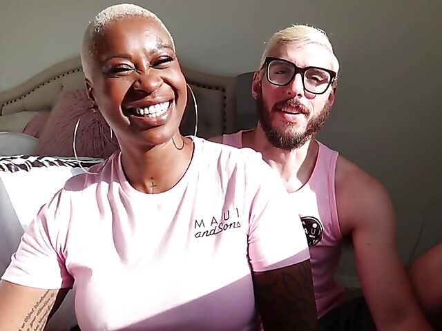 Luca and Veronika are an interracial couple on fire