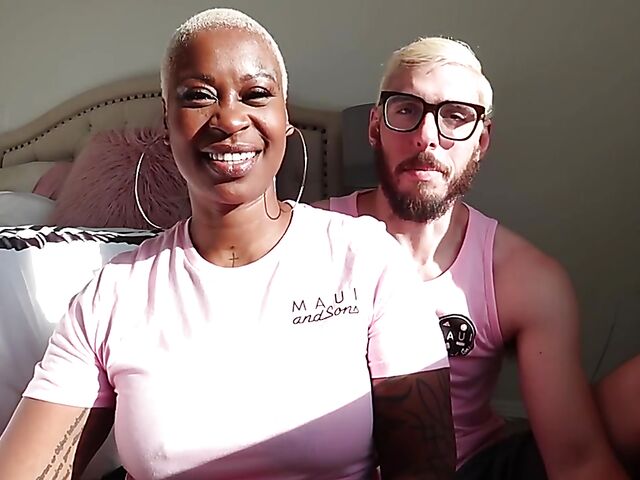 Luca and Veronika are an interracial couple on fire